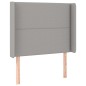 vidaXL Boxspringbett mit Matratze & LED Hellgrau 80x200 cm Stoff vidaXL Boxspringbett mit Matratze & LED Hellgrau 80x200 cm Stoff