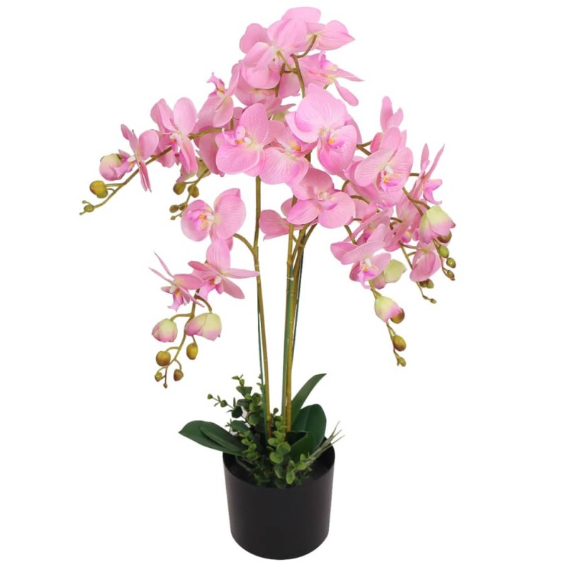 vidaXL Künstliche Orchidee mit Topf 75 cm Rosa vidaXL Künstliche Orchidee mit Topf 75 cm Rosa