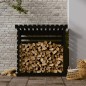 vidaXL Kaminholzregal Schwarz 108x73x108 cm Massivholz Kiefer vidaXL Kaminholzregal Schwarz 108x73x108 cm Massivholz Kiefer