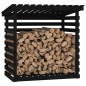 vidaXL Kaminholzregal Schwarz 108x73x108 cm Massivholz Kiefer vidaXL Kaminholzregal Schwarz 108x73x108 cm Massivholz Kiefer