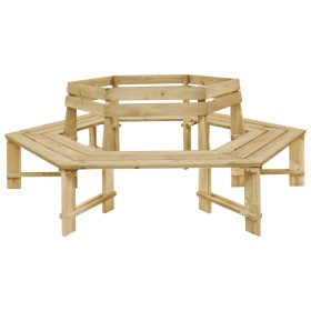 vidaXL Gartenbank 240 cm Kiefernholz Imprägniert