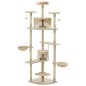 vidaXL Katzen-Kratzbaum Sisal 203 cm Beige und Weiß vidaXL Katzen-Kratzbaum Sisal 203 cm Beige und Weiß