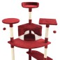 vidaXL Katzen-Kratzbaum mit Sisal-Kratzsäulen 203 cm Rot und Weiß vidaXL Katzen-Kratzbaum mit Sisal-Kratzsäulen 203 cm Rot und Weiß