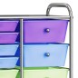 vidaXL XXL Schubladenwagen mit 15 Schubladen Mehrfarbig Kunststoff vidaXL XXL Schubladenwagen mit 15 Schubladen Mehrfarbig Kunststoff