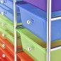vidaXL XXL Schubladenwagen mit 15 Schubladen Mehrfarbig Kunststoff vidaXL XXL Schubladenwagen mit 15 Schubladen Mehrfarbig Kunststoff