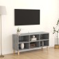 vidaXL TV-Schrank mit Massivholz-Beinen Grau Sonoma 103,5x30x50 cm vidaXL TV-Schrank mit Massivholz-Beinen Grau Sonoma 103,5x30x50 cm
