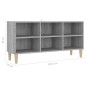 vidaXL TV-Schrank mit Massivholz-Beinen Grau Sonoma 103,5x30x50 cm vidaXL TV-Schrank mit Massivholz-Beinen Grau Sonoma 103,5x30x50 cm