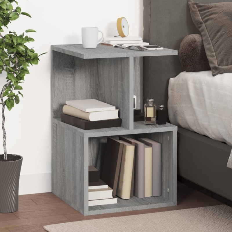 vidaXL Nachttisch Grau Sonoma 35x35x55 cm Holzwerkstoff vidaXL Nachttisch Grau Sonoma 35x35x55 cm Holzwerkstoff