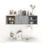 vidaXL Wandregal Grau Sonoma 102x30x29 cm Holzwerkstoff vidaXL Wandregal Grau Sonoma 102x30x29 cm Holzwerkstoff