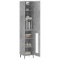 Highboard Betongrau 34,5x34x180 cm Holzwerkstoff Highboard Betongrau 34,5x34x180 cm Holzwerkstoff