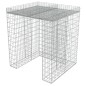 vidaXL Gabionenwand für Mülltonne Verzinkter Stahl 110x100x130 cm vidaXL Gabionenwand für Mülltonne Verzinkter Stahl 110x100x130 cm
