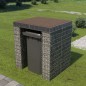 vidaXL Gabionenwand für Mülltonne Verzinkter Stahl 110x100x130 cm vidaXL Gabionenwand für Mülltonne Verzinkter Stahl 110x100x130 cm
