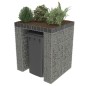 vidaXL Gabionenwand für Mülltonne Verzinkter Stahl 110x100x130 cm vidaXL Gabionenwand für Mülltonne Verzinkter Stahl 110x100x130 cm