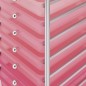 vidaXL Schubladenwagen mit 10 Schubladen Ombre Rosa Kunststoff vidaXL Schubladenwagen mit 10 Schubladen Ombre Rosa Kunststoff
