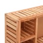 vidaXL Spiegelschrank 80x17x34 cm Massivholz Nussbaum vidaXL Spiegelschrank 80x17x34 cm Massivholz Nussbaum