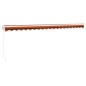 vidaXL Markise Einziehbar Orange und Braun 5x3 m Stoff und Aluminium vidaXL Markise Einziehbar Orange und Braun 5x3 m Stoff und Aluminium