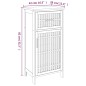vidaXL Badschrank 42x29x82 cm Massivholz Nussbaum vidaXL Badschrank 42x29x82 cm Massivholz Nussbaum