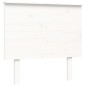 vidaXL Massivholzbett mit Kopfteil Weiß 100x200 cm vidaXL Massivholzbett mit Kopfteil Weiß 100x200 cm