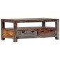vidaXL Couchtisch Grau 100×50×40 cm Massivholz vidaXL Couchtisch Grau 100×50×40 cm Massivholz