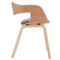 vidaXL Esszimmerstühle 4 Stk. Bugholz und Taupe Stoff vidaXL Esszimmerstühle 4 Stk. Bugholz und Taupe Stoff