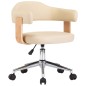 vidaXL Drehbare Esszimmerstühle 4 Stk. Creme Kunstleder vidaXL Drehbare Esszimmerstühle 4 Stk. Creme Kunstleder