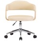 vidaXL Drehbare Esszimmerstühle 4 Stk. Creme Kunstleder vidaXL Drehbare Esszimmerstühle 4 Stk. Creme Kunstleder