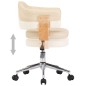 vidaXL Drehbare Esszimmerstühle 4 Stk. Creme Kunstleder vidaXL Drehbare Esszimmerstühle 4 Stk. Creme Kunstleder