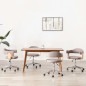 vidaXL Drehbare Esszimmerstühle 4 Stk. Taupe Bugholz und Stoff vidaXL Drehbare Esszimmerstühle 4 Stk. Taupe Bugholz und Stoff