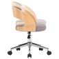 vidaXL Drehbare Esszimmerstühle 6 Stk. Taupe Bugholz und Stoff vidaXL Drehbare Esszimmerstühle 6 Stk. Taupe Bugholz und Stoff