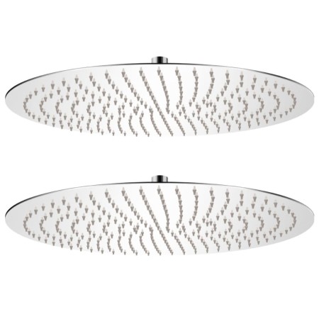 vidaXL Regenduschköpfe 2 Stk. Edelstahl Ø 50 cm