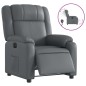 vidaXL Relaxsessel Elektrisch Grau Kunstleder vidaXL Relaxsessel Elektrisch Grau Kunstleder