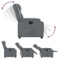 vidaXL Relaxsessel Elektrisch Grau Kunstleder vidaXL Relaxsessel Elektrisch Grau Kunstleder