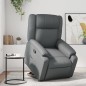 vidaXL Relaxsessel mit Aufstehhilfe Grau Kunstleder vidaXL Relaxsessel mit Aufstehhilfe Grau Kunstleder