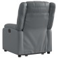 vidaXL Relaxsessel mit Aufstehhilfe Grau Kunstleder vidaXL Relaxsessel mit Aufstehhilfe Grau Kunstleder