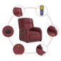 vidaXL Massagesessel Elektrisch Weinrot Kunstleder vidaXL Massagesessel Elektrisch Weinrot Kunstleder