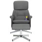 vidaXL Massagesessel mit Fußhocker Dunkelgrau Stoff vidaXL Massagesessel mit Fußhocker Dunkelgrau Stoff