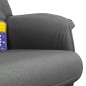 vidaXL Massagesessel mit Fußhocker Dunkelgrau Stoff vidaXL Massagesessel mit Fußhocker Dunkelgrau Stoff