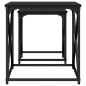 vidaXL Satztische 2 Stk. Schwarz Holzwerkstoff vidaXL Satztische 2 Stk. Schwarz Holzwerkstoff
