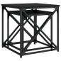 vidaXL Satztische 2 Stk. Schwarz Holzwerkstoff vidaXL Satztische 2 Stk. Schwarz Holzwerkstoff