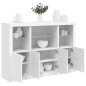 vidaXL Sideboards mit LED-Leuchten 3 Stk. Weiß Holzwerkstoff vidaXL Sideboards mit LED-Leuchten 3 Stk. Weiß Holzwerkstoff