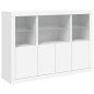 vidaXL Sideboards mit LED-Leuchten 3 Stk. Weiß Holzwerkstoff vidaXL Sideboards mit LED-Leuchten 3 Stk. Weiß Holzwerkstoff