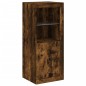 vidaXL Sideboards mit LED-Leuchten 3 Stk. Räuchereiche Holzwerkstoff vidaXL Sideboards mit LED-Leuchten 3 Stk. Räuchereiche Holzwerkstoff