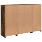 vidaXL Sideboards mit LED-Leuchten 3 Stk. Räuchereiche Holzwerkstoff vidaXL Sideboards mit LED-Leuchten 3 Stk. Räuchereiche Holzwerkstoff