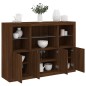 vidaXL Sideboards mit LED-Leuchten 3 Stk. Braun Eichen-Optik vidaXL Sideboards mit LED-Leuchten 3 Stk. Braun Eichen-Optik