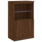 vidaXL Sideboards mit LED-Leuchten 3 Stk. Braun Eichen-Optik vidaXL Sideboards mit LED-Leuchten 3 Stk. Braun Eichen-Optik