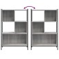 vidaXL Bücherregal Grau Sonoma 72x28x109 cm Holzwerkstoff vidaXL Bücherregal Grau Sonoma 72x28x109 cm Holzwerkstoff