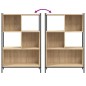 vidaXL Bücherregal Sonoma-Eiche 72x28x109 cm Holzwerkstoff vidaXL Bücherregal Sonoma-Eiche 72x28x109 cm Holzwerkstoff