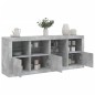 vidaXL Sideboard mit LED-Leuchten Betongrau 164x37x67 cm vidaXL Sideboard mit LED-Leuchten Betongrau 164x37x67 cm