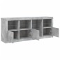 vidaXL Sideboard mit LED-Leuchten Betongrau 164x37x67 cm vidaXL Sideboard mit LED-Leuchten Betongrau 164x37x67 cm