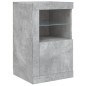 vidaXL Sideboard mit LED-Leuchten Betongrau 164x37x67 cm vidaXL Sideboard mit LED-Leuchten Betongrau 164x37x67 cm